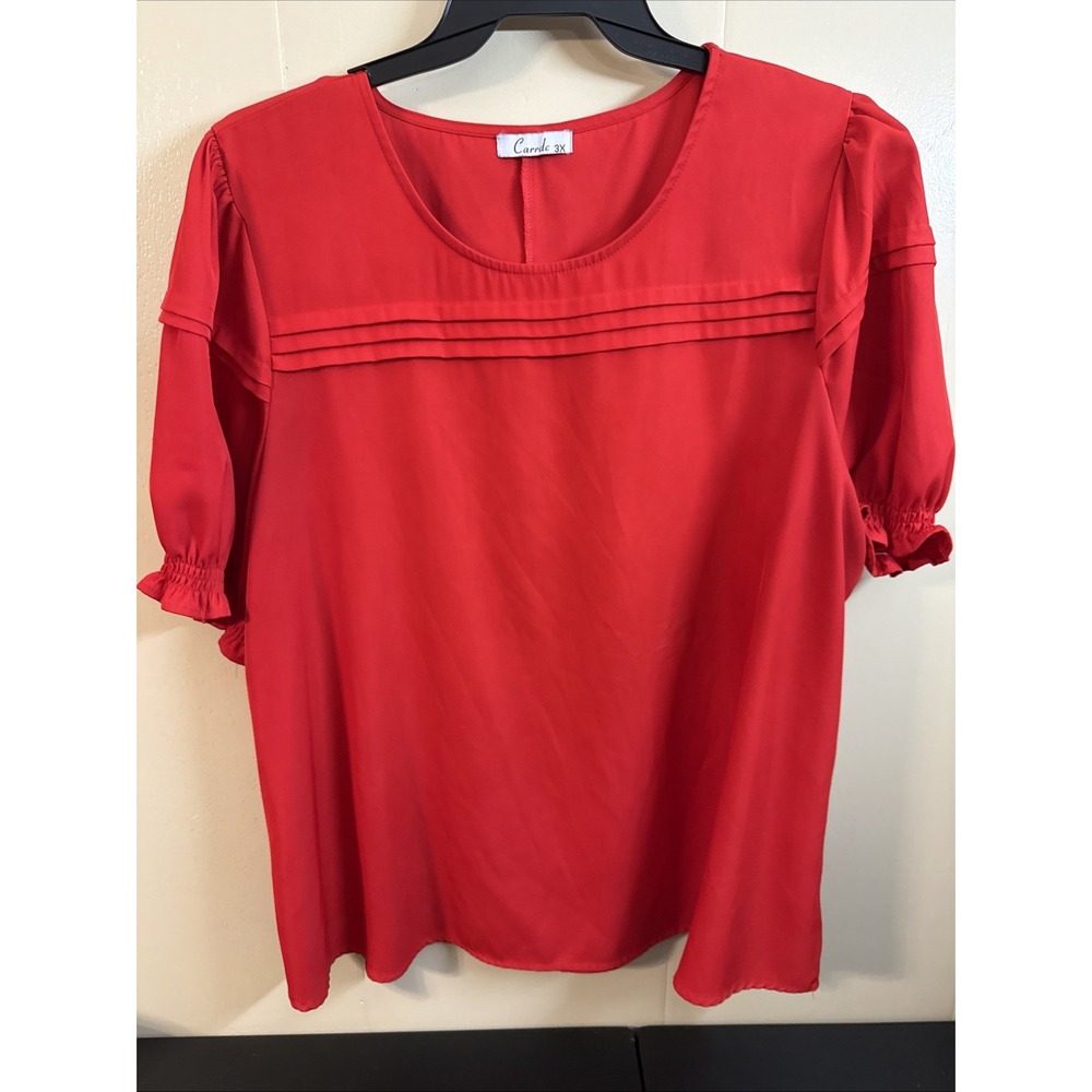 Carrdc 3x Women's Blouse Red